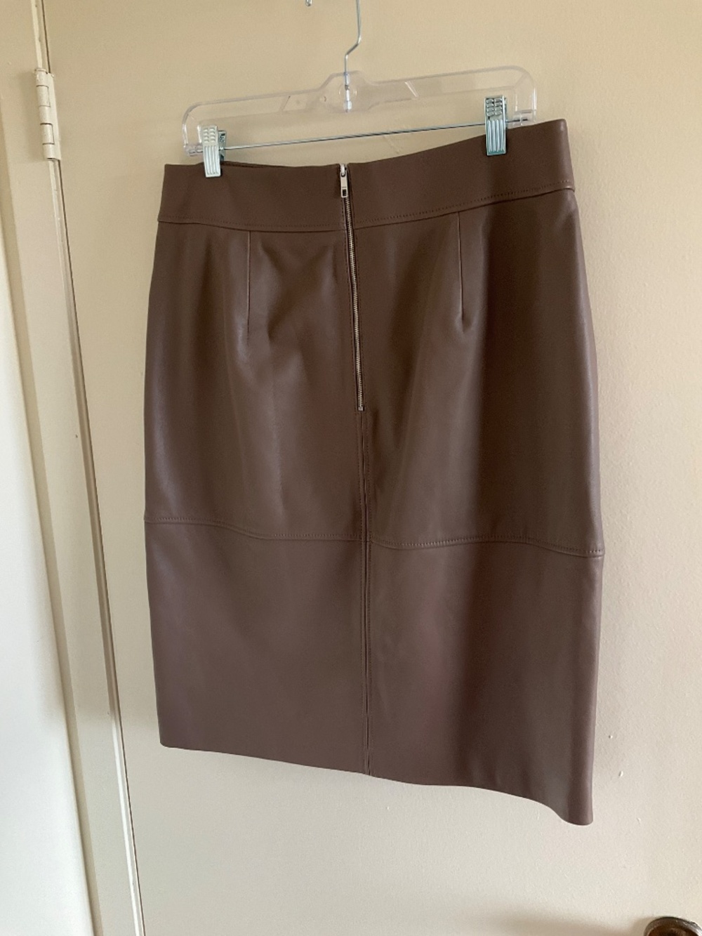 BOSS  Setora Lambskin Leather Pencil Skirt - Picture 6 of 11